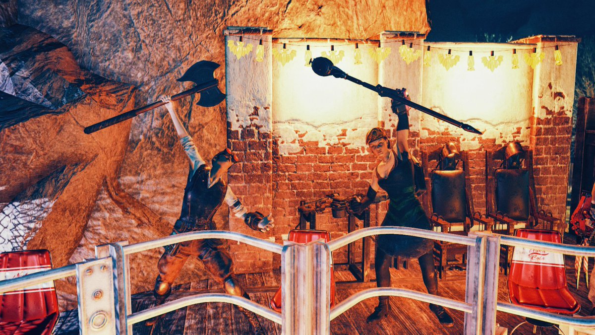 SleepisforT's tweet image. When ElGatoPub does arena spotlights one Sat a month, it's not just about sparring. It's about builds, entertainment, &amp;amp; friends hanging out. Have some churros, grab a drink, &amp;amp; stay a while at the Gato. 😸

Pics from @ACABuildTeam &amp;amp; PlaguePriest's CAMPs. #Pawsgiving #Fallout76