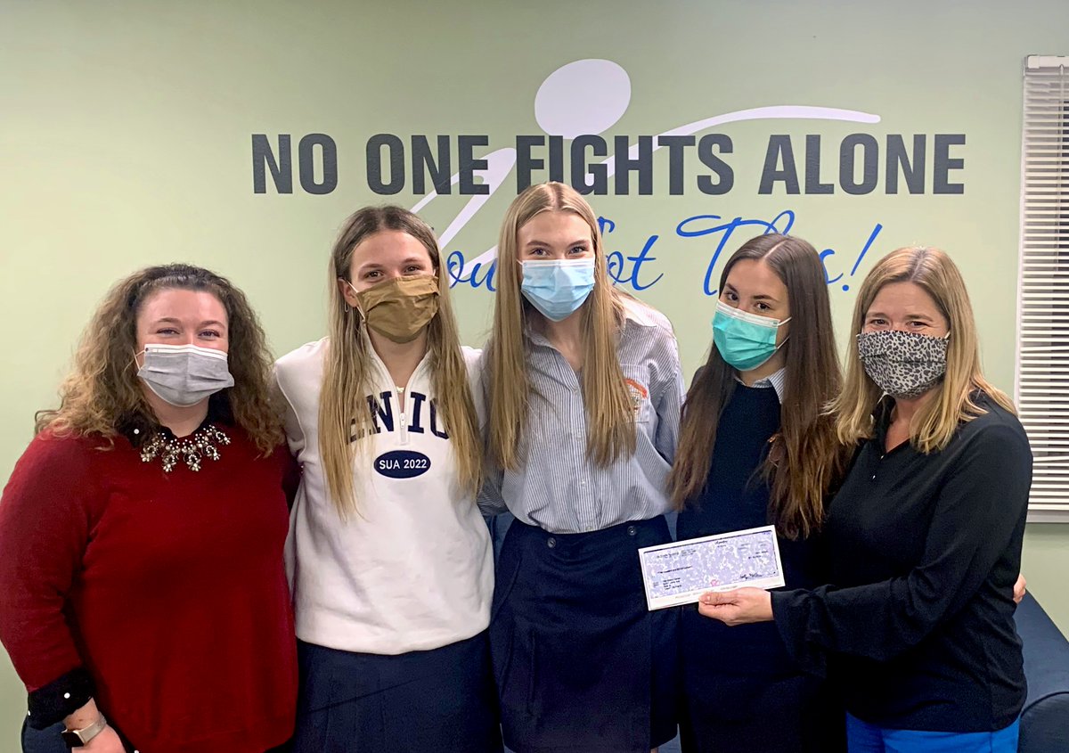 suatoledo's tweet photo. SUA's Executive Student Council presented a check to @TVictoryCenter this week for $10,000! This money was raised from the Breast Cancer Bowl—a joint effort between SUA, @StJohnsJesuit, @SFSKnights, and @centralcatholic. 

Thank you to all who supported the cause! https://t.co/XnhcbP5jVS