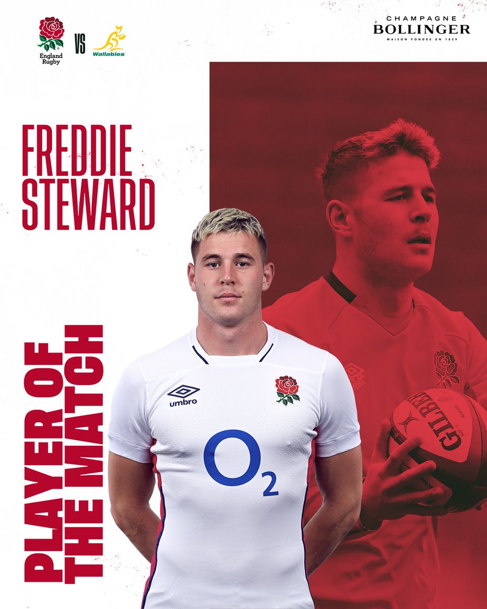 Freddie Steward is your @BollingerUK Player of the Match 👏 #ENGvAUS