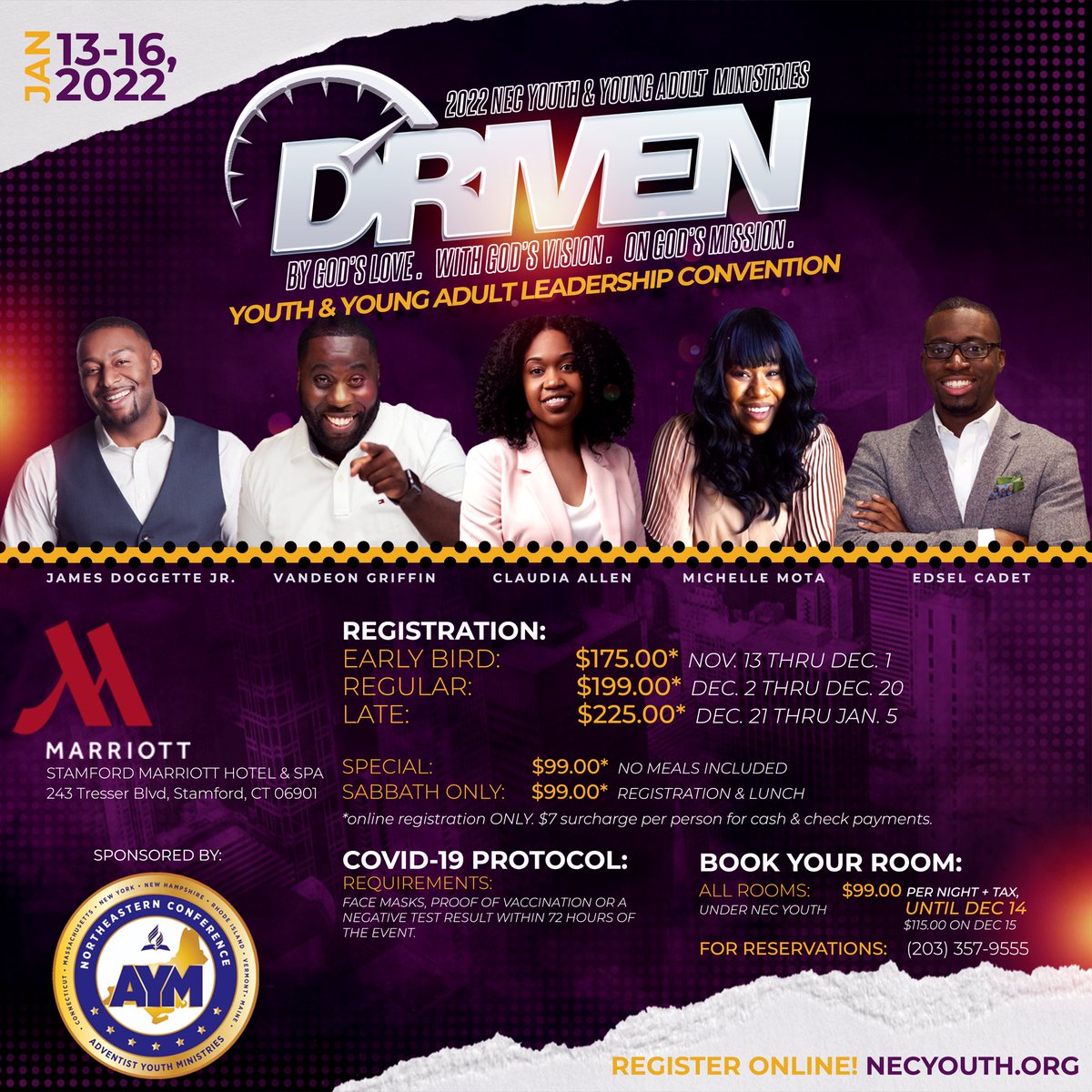 Attention Youth, Young Adults and Leaders!! Register TODAY for the 2022 Youth &amp; Young Adult Leadership Convention in Stamford CT!