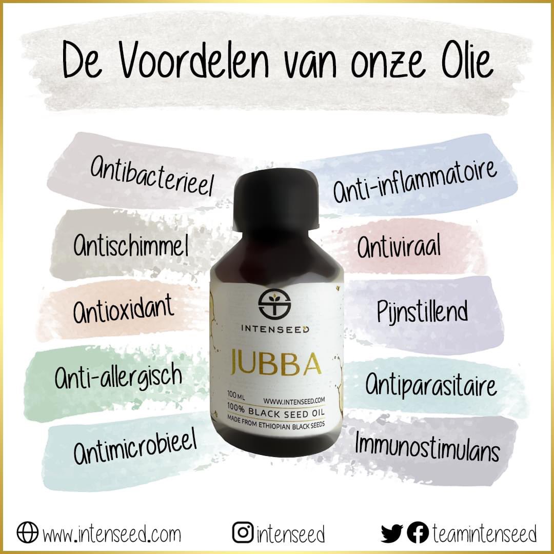 TeamIntenseed's tweet image. Ons assortiment met Nigella, CHOQA en
JUBBA, bevat meerdere geneeskrachtige
bestanddelen en voordelen.
Dit zijn de belangrijkste en er zijn er nog veel meer!
