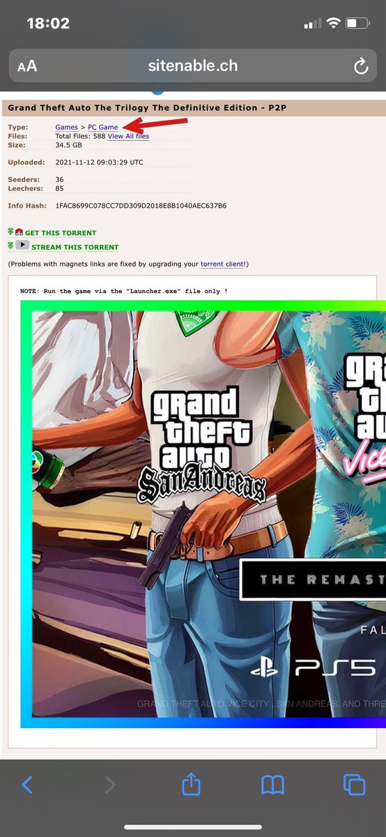 Assadgame's tweet image. Just saying for those on PC. 
Of course use a VPN. 
🤨
#GTATrilogy #GTATrilogyDefinitiveEdition #GTA