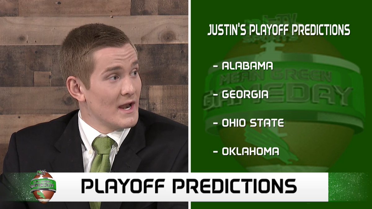 MGGameday's tweet photo. Our home game analysts have made their Week 11 @CFBPlayoff predictions, and @michelleehopee and @ConnorHibbett are feeling the love for @GoBearcatsFB. https://t.co/Z7P5FPZjbx