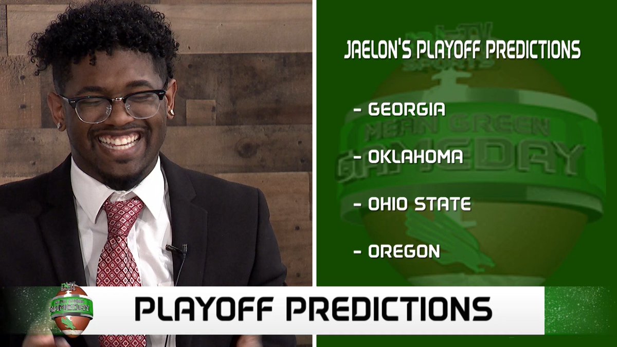 MGGameday's tweet photo. Our home game analysts have made their Week 11 @CFBPlayoff predictions, and @michelleehopee and @ConnorHibbett are feeling the love for @GoBearcatsFB. https://t.co/Z7P5FPZjbx