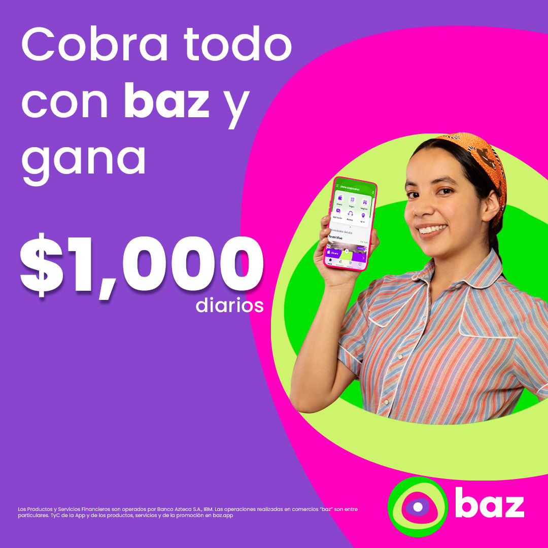 bazsuperapp's tweet photo. ¡baz, baz, baz! Es la súperapp que necesitas usar en tu negocio para una lanita extra ganar. Sé la persona afortunada en llevarte un único regalo de $1,000 de los 10 que se darán de forma diaria.

Descarga baz aquí: https://t.co/MUKNRgQOCM RT 
 🤞🏻 https://t.co/tESeYBZShB https://t.co/UiOiI8OSnU