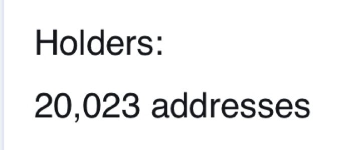 BitShibaToken's tweet photo. Welcome to the 20,000 future b/millionaires💎🙌 https://t.co/Obk87RgHa2
