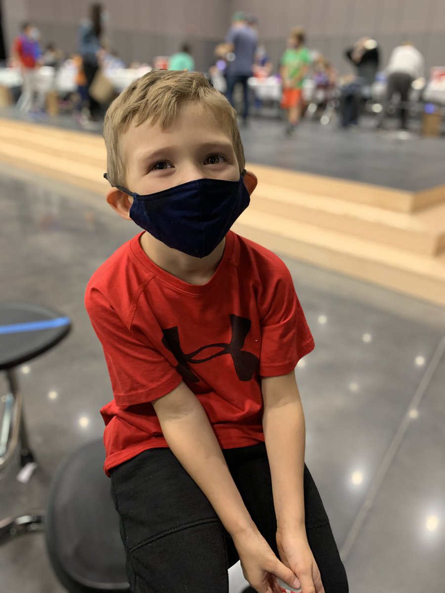 MrsHiggsHMS's tweet photo. This mama is crying all the happy tears because this little guy was able to get his dose today! Thank you @NorthvilleEDU for providing this for us! 

#hmsraiderpride #firstdose https://t.co/iUUmGd94j7