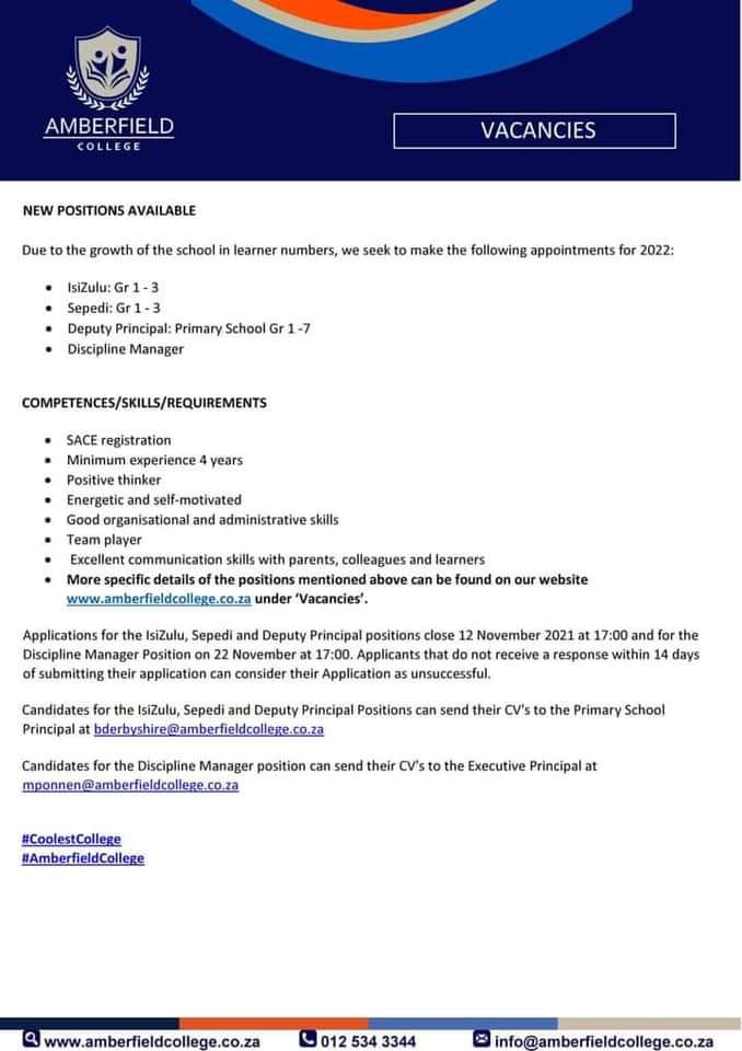 focusisfuture's tweet photo. ATTENTION: JOB OPPORTUNITIES ❗❗❗

Refer To Flyers Below For More Information 👇👇

#focusisfuture #JobSeekersSA #november2021jobs #noticeme https://t.co/6Hxc1s1YUx