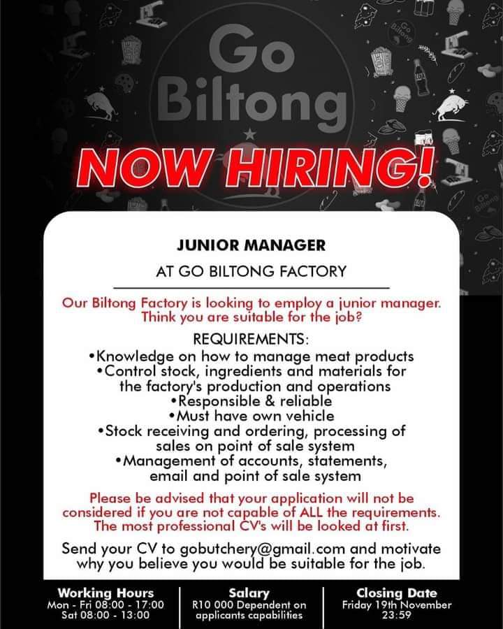 focusisfuture's tweet photo. ATTENTION: JOB OPPORTUNITIES ❗❗❗

Refer To Flyers Below For More Information 👇👇

#focusisfuture #JobSeekersSA #november2021jobs #noticeme https://t.co/6Hxc1s1YUx