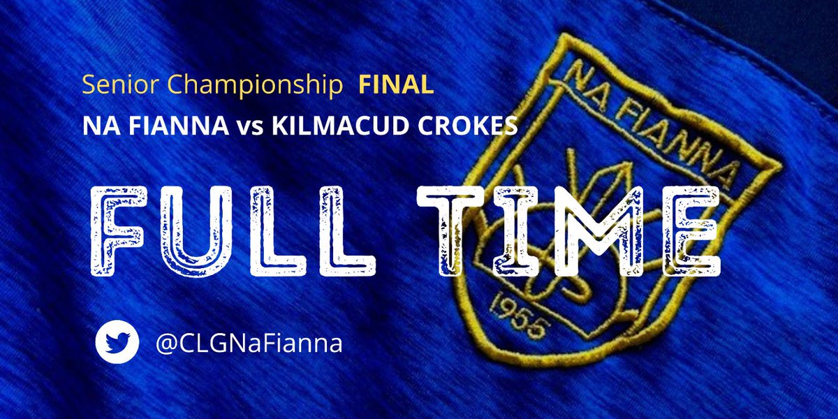 clgNaFianna's tweet photo. And at the final whistles it’s 👇🏻

Na Fianna 2-25
Kilmacud Crokes 4-26

Heartbreak for the lads who played their hearts out - we’re all so proud of you 💛💙 #NaFiannaAbu https://t.co/jPgN7gjAjd