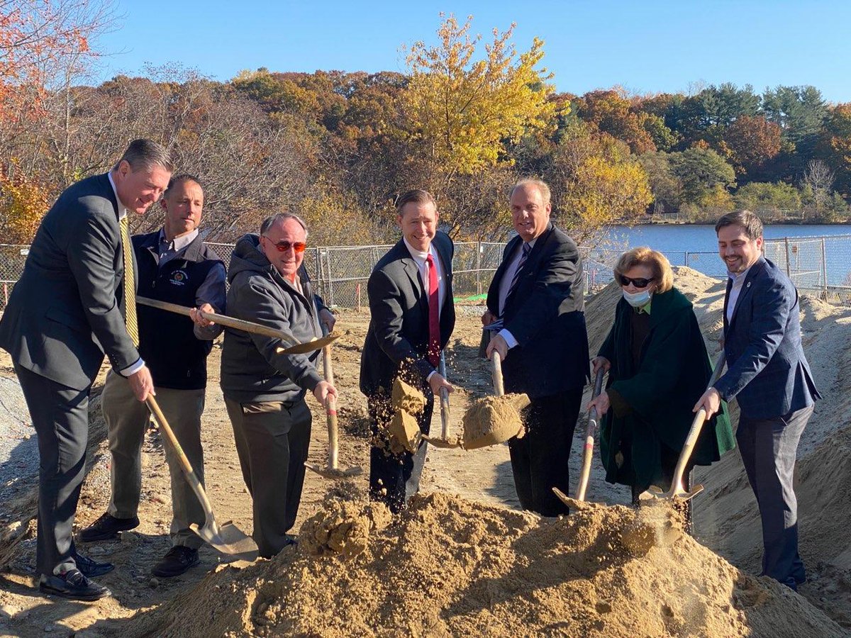 Work has begun on the new fully-accessible canoe and kayak launch at John J. Binienda Beach.