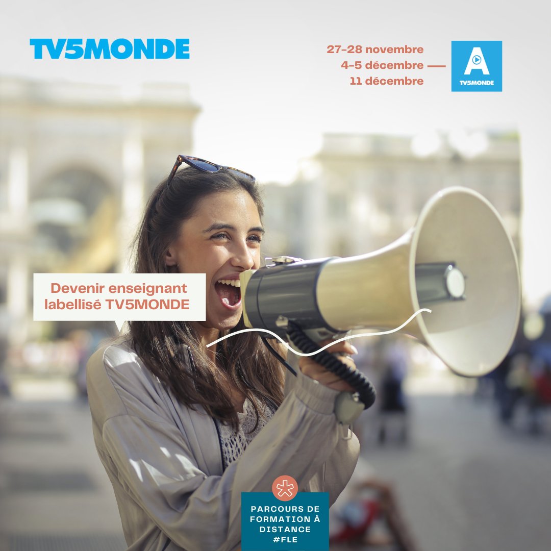 3 formations pensées pour la #JPF2021

«Les nouvelles régions de France à la carte!» avec IF Hongrie

«Devenir enseignant TV5MONDE : labellisation» avec @enseignerTV5 bit.ly/formationTV5MO…

Parcours «Bien dans sa tête,Bien dans sa classe» avec <a href="/SantillanaFr/">Santillana Français</a> pour le Club du #FLE