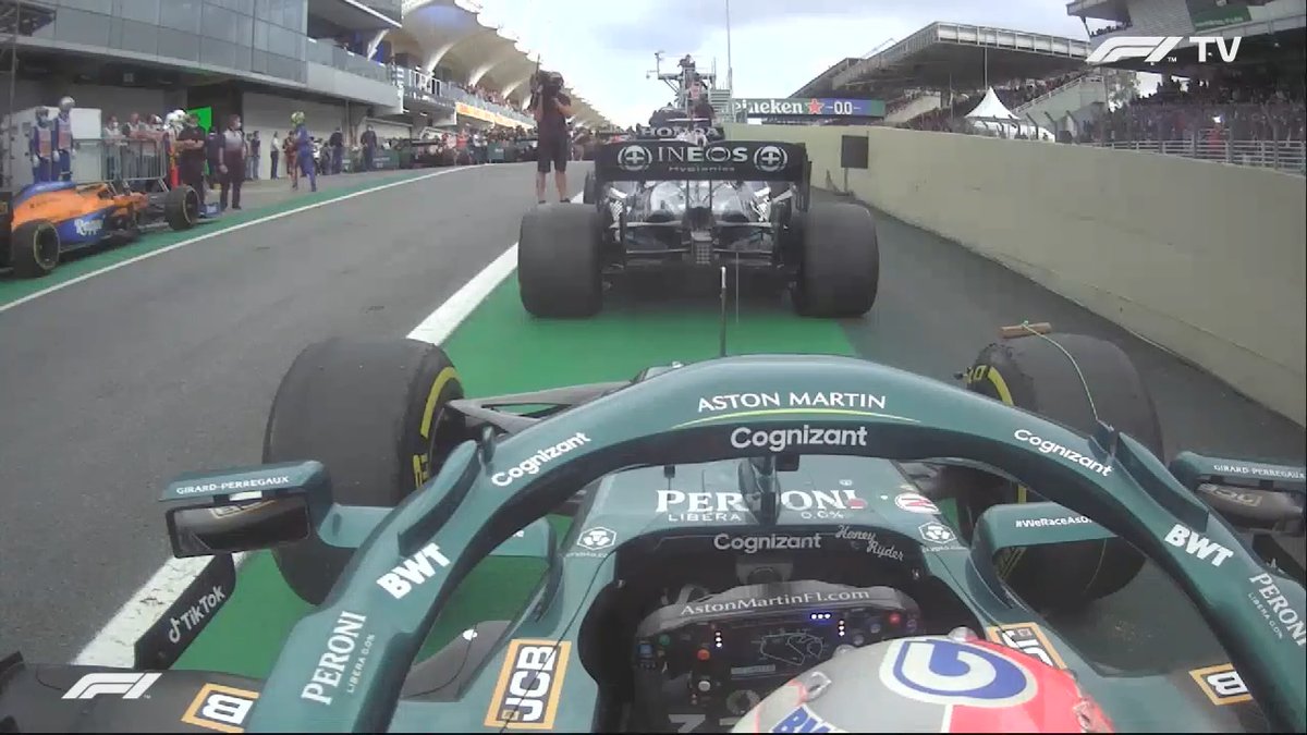 Seb on the team radio in after quali:

"Okay, thank you. I am gonna touch Hamilton's rear wing! I'm joking... I will try the front wing, maybe it's 25k."

😂😂😂

#BrazilGP