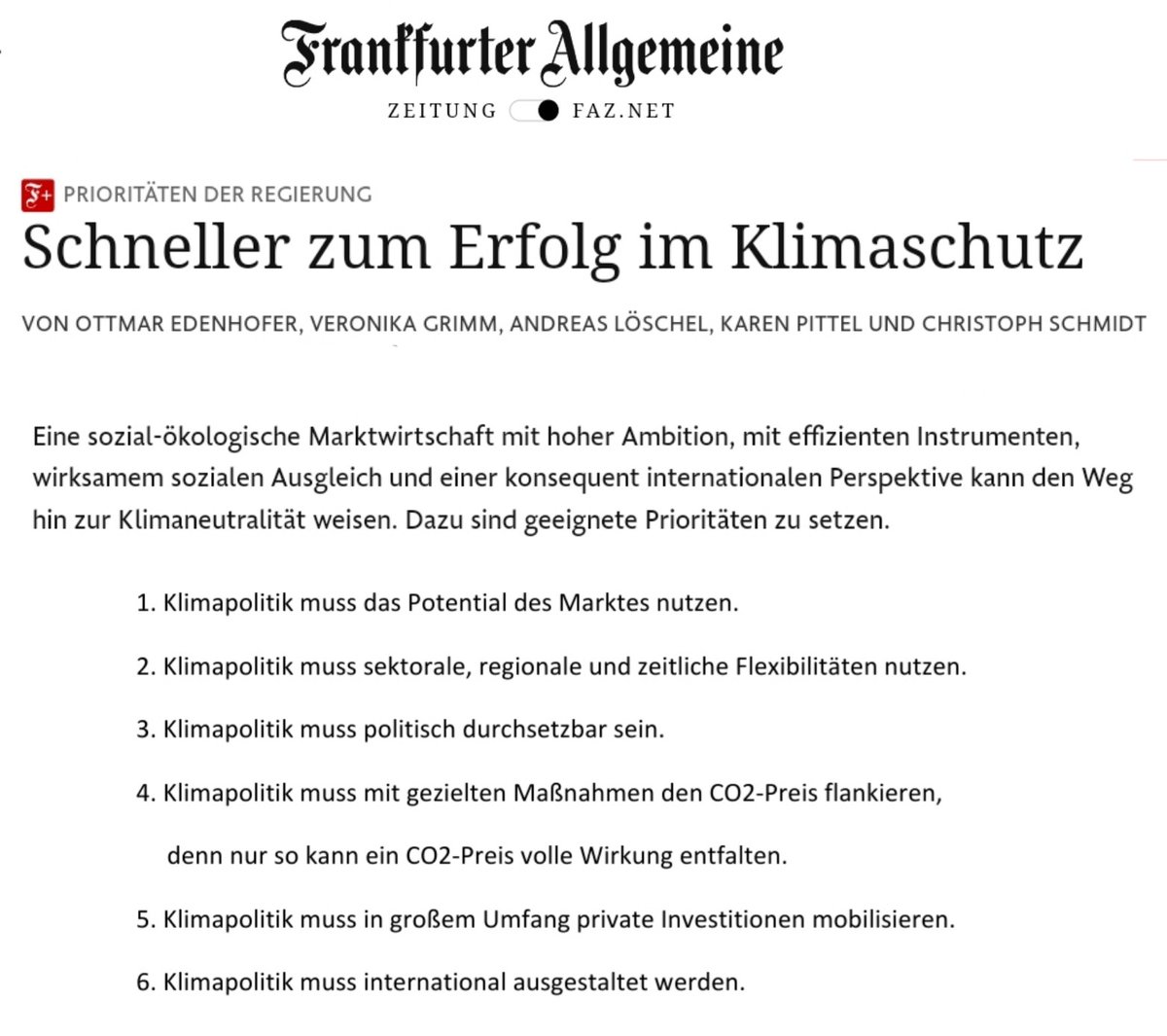 andreasloeschel's tweet photo. Wie wir schneller zum Erfolg im #Klimaschutz kommen. Wenn die neue Bundesregierung die richtigen Prioritäten setzt, kann der große Wurf gelingen. Unser Gastbeitrag in der Ordnung der Wirtschaft der F.A.Z. @faznet @ruhrunibochum @GrimmVeronika
https://t.co/FC4ilgt9C7 
👇👇👇 https://t.co/wPgvK5KpGo