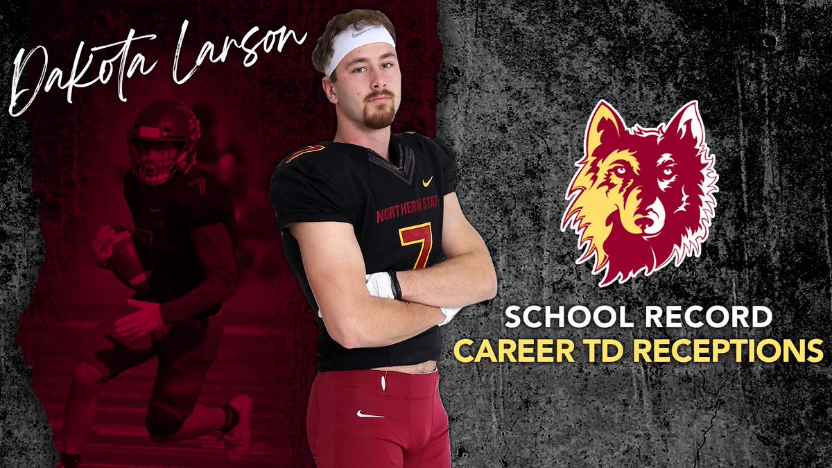 WolvesAthletics's tweet image. 🚨 SCHOOL RECORD ALERT 🚨
Dakota Larson (25) takes over the top spot for career receiving touchdowns with a 57 yard touchdown reception and a 26 yard touchdown reception in the second quarter‼️
@NSUWolves_FB leads @UMD_Football 21-13
#GoWolves🐺 | #maroonNgold🐾