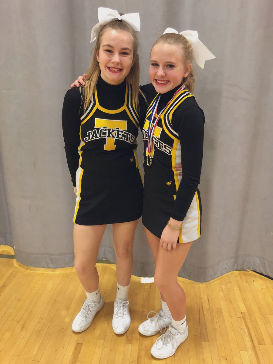 These girls put in so much time and energy preparing for our competition and I’m so proud of their 2nd place finish! Also shout out to my second place jumper, Morgan! 💛🖤