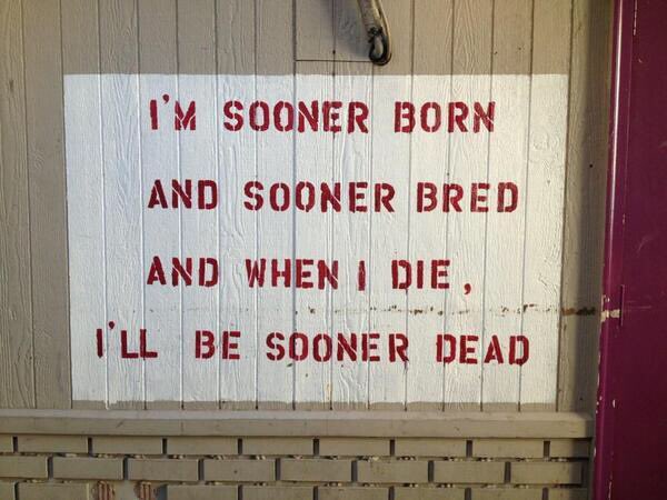 Sooner til I die. #BoomerSooner