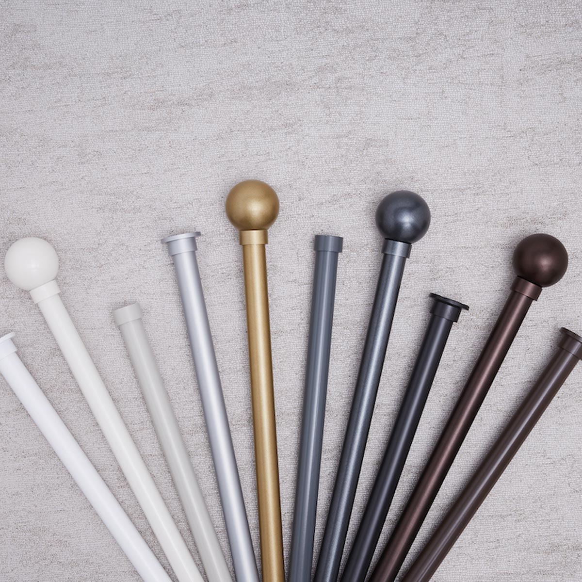 QualityPoles's tweet photo. The Hallis Arc 25mm metal curtain pole collection is a new range that we now have on our website.
10 modern colours are available, along with 4 finial styles, which makes it a very versatile range. https://t.co/BNjwgqVSVl