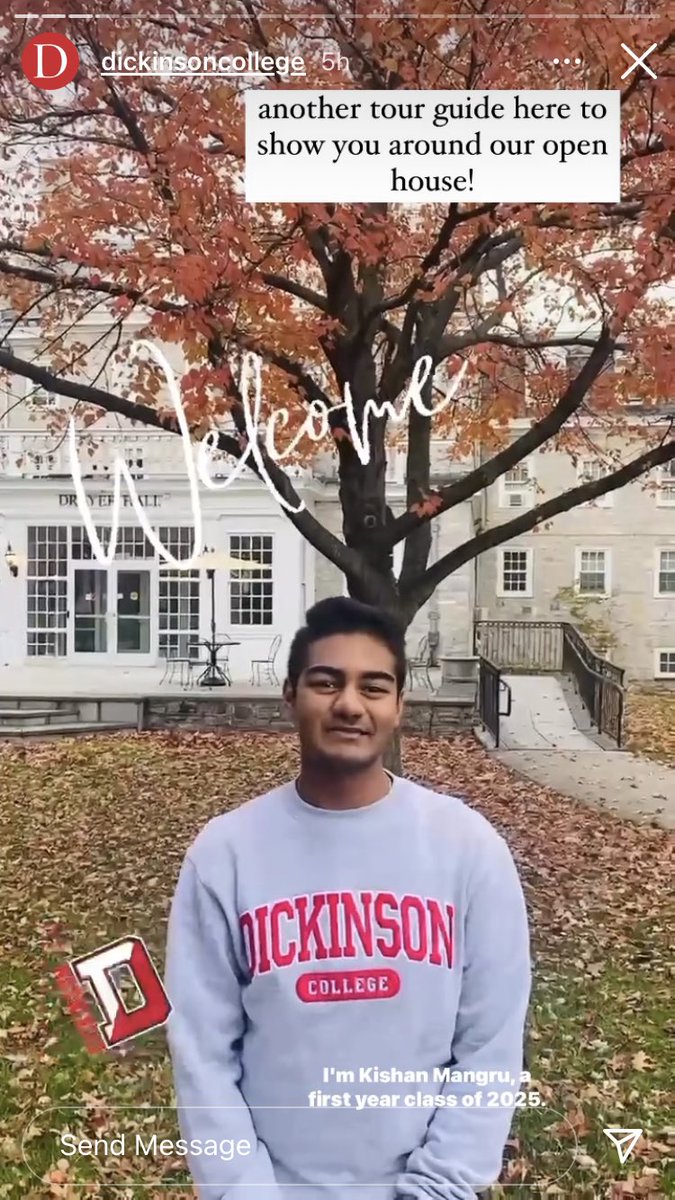 DickinsonAdmit's tweet photo. Despite a bit of rain, today was a fantastic day for our second Fall Open House! Check out the @DickinsonCol Insta story for some behind the scenes action thanks to our fabulous tour guides! #dsonvisit #dsonproud https://t.co/CFOW1ypWTm