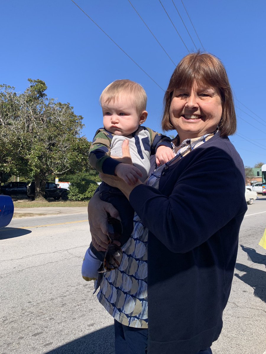 HHM_SCedu's tweet photo. First time Pelion Peanut Party attendee! 🥜 
He loved every minute of the parade. https://t.co/w54ajjNWKJ