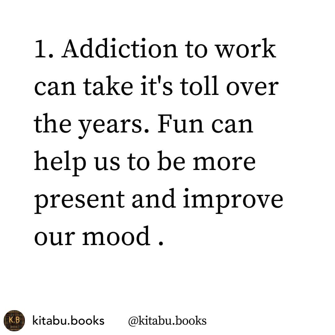 DaleSidebottom's tweet photo. Posted @withregram • @kitabu.books Learn the powerful effects play can have on your relationships and mental health 🤸‍♂️
.
.
.
#allworknoplay #bookmeme #bookmemes #bookhumor #booktok #readingmemes #bookthinkers #getbetterwithbooks #bookinfluencer #powerofbookscommunity https://t.co/e4lvvZRbYI