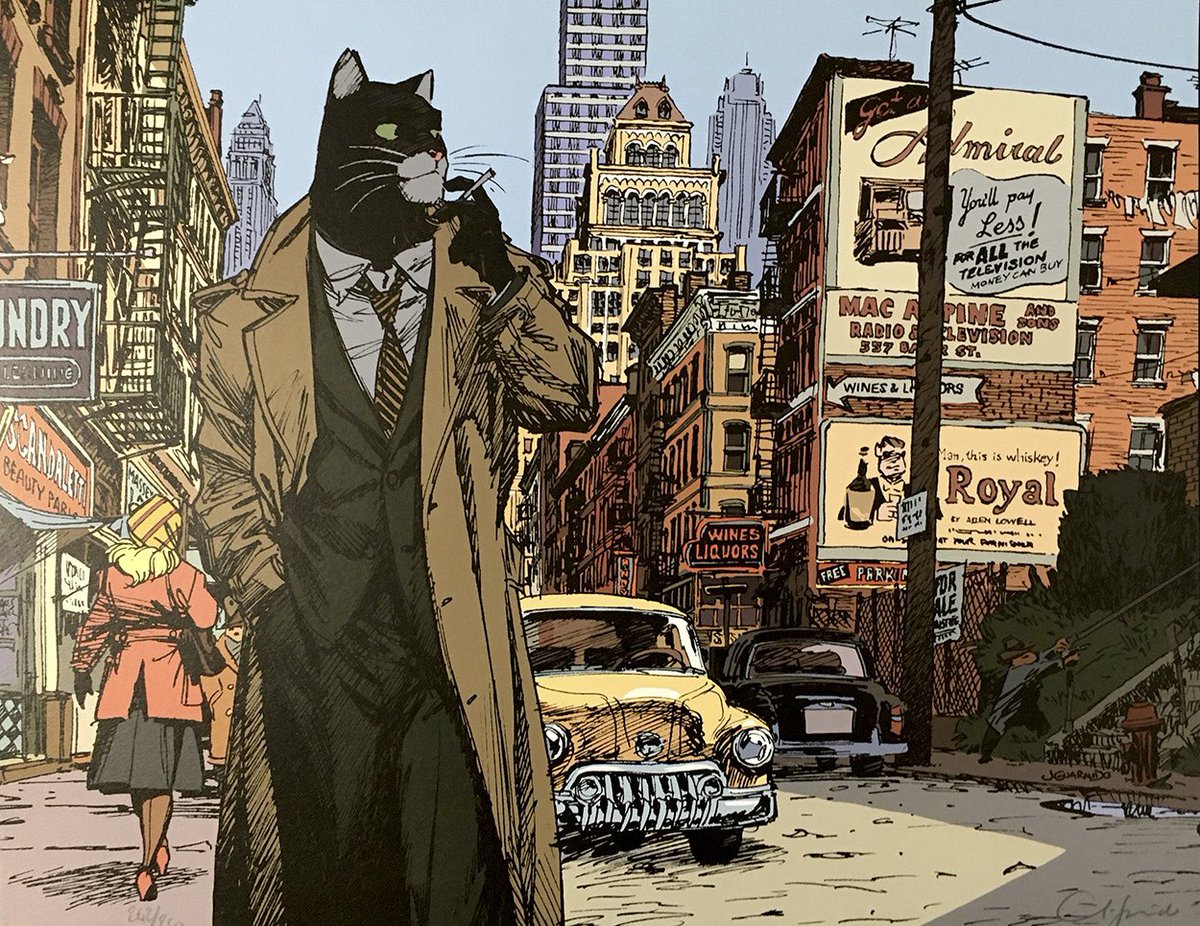 retroscifiart's tweet image. Blacksad by by Juanjo Guarnido, 2000