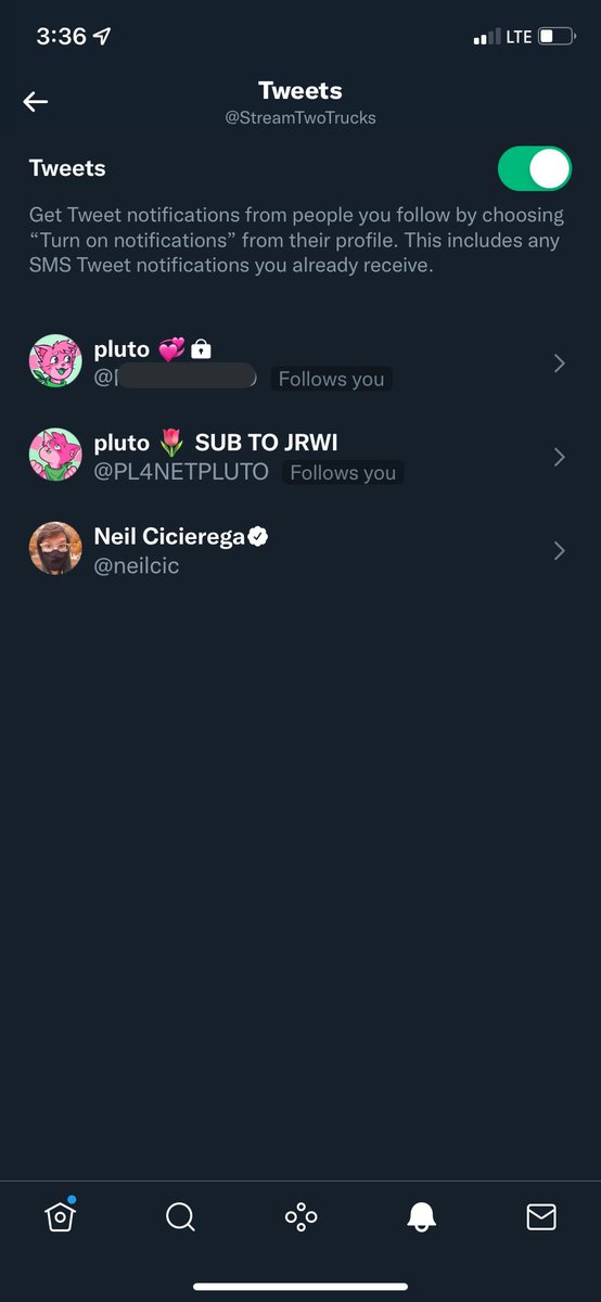 StreamTwoTrucks's tweet image. i love how i only have notifs for pluto and neil cicierega on this acc
