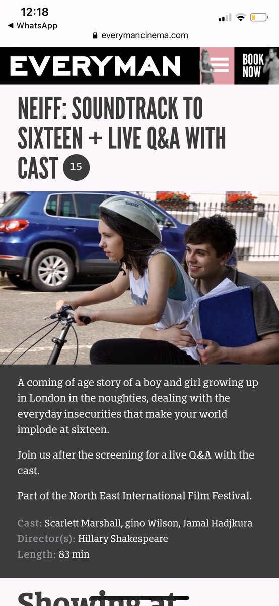 Friends in Newcastle! 🙋‍♀️ We have a special screening with North East International Film Festival at the Everyman followed by Q&amp;A with our leads Gino and Scarlett! ❤️
Sunday 21st November 1pm, booking link below 👇 
everymancinema.com/newcastle/film…