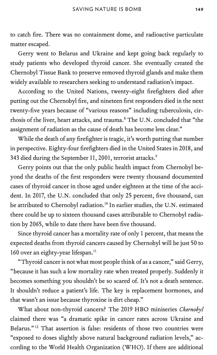 Yes, it sounds crazy, but it's true. Fear of nuclear power stems from a) fear of nuclear weapons, which really are the most dangerous things in the world, but are not the same as power plants, b) a fossil fuel-financed war on nuclear, c) Malthusian hatred of high-energy planet