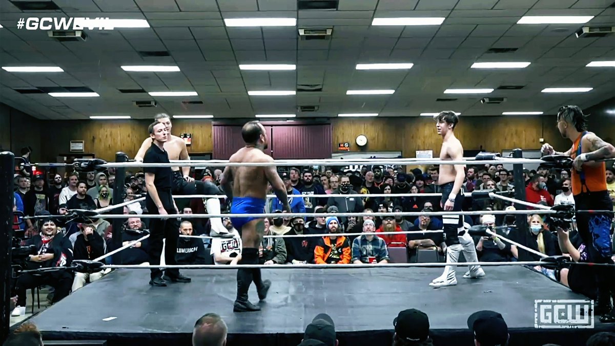 CharlotteKyoto's tweet photo. #JordanOliver &amp; #NickWayne vs #AtticusCogar &amp; #EddyOnly @ #GCWEvil https://t.co/AO0LKqWFvI