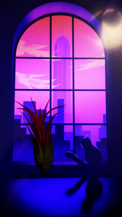 ComSciConRMWest's tweet image. Here&apos;s the air plant enjoying the view with it&apos;s kitten friend. 
We had included air plants in the care packages we sent out. We requested participants/organizers to send in pictures of the air plant in fun backgrounds. #ComSciConRMW21