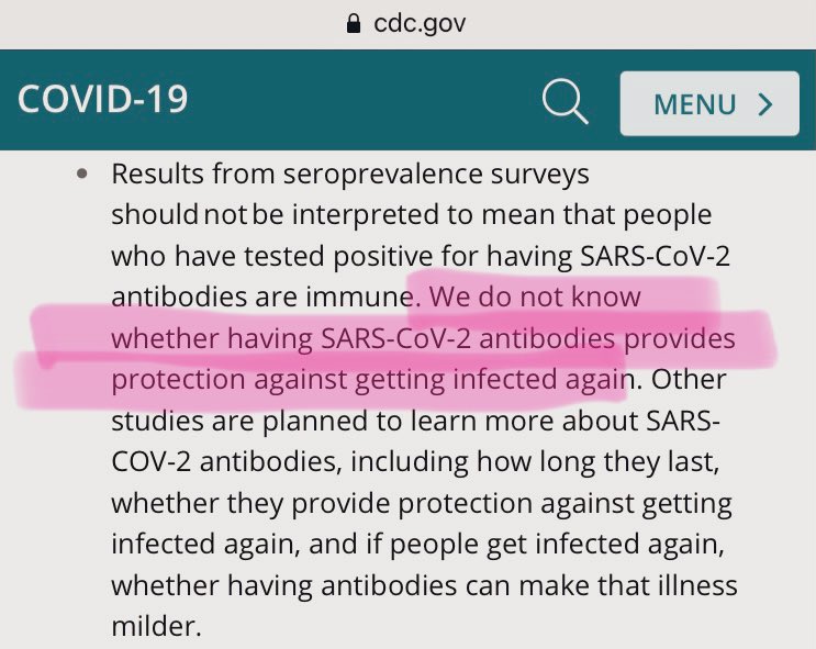 RepThomasMassie's tweet image. The absolute clowns at CDC still have this on their website, right now.