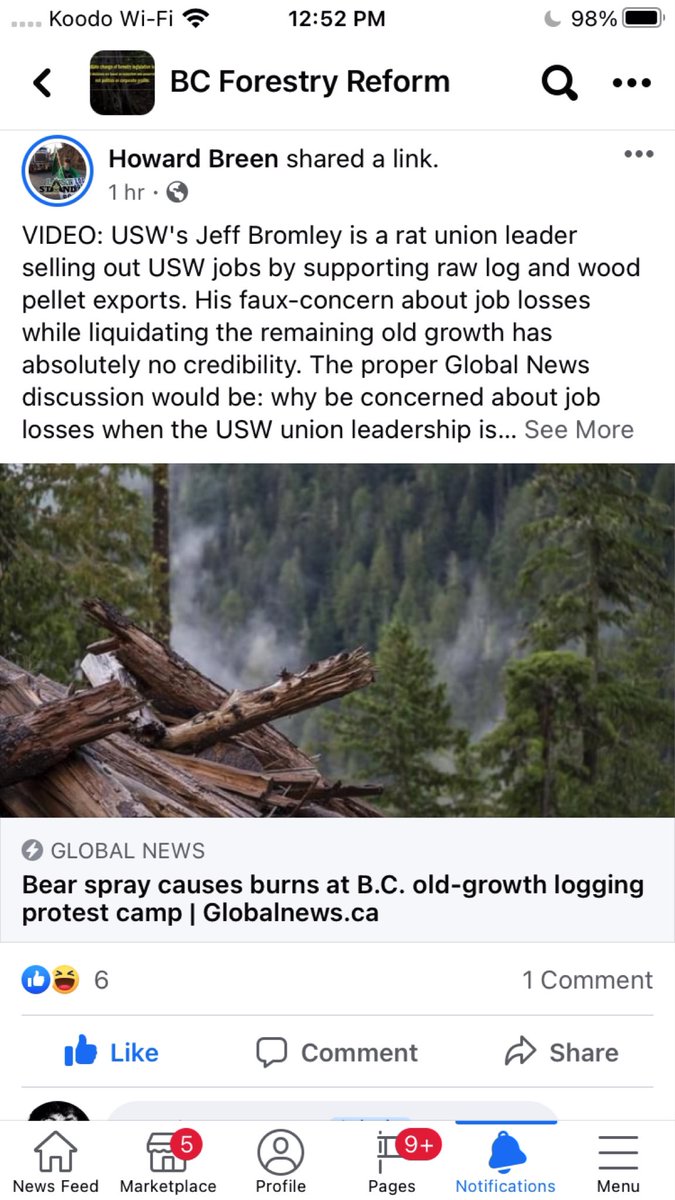 stopthespraybc's tweet photo. Yeah @JeffBromley1 is suspect. I talked to him on the phone last week and he “did not know” that the public pays for all the Silviculture and road building.
Feeding the narrative industry pays for those costs is a shitty move to undermine public ownership of our forests. https://t.co/UdTCNDEtTC