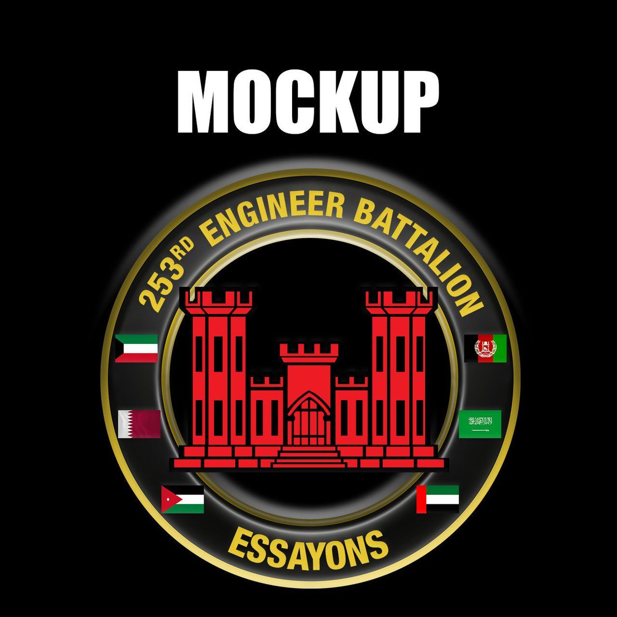 seadevildesign's tweet photo. Engineer Battalion #deployment to #Kuwait and #Afghanistan challenge coin design mockup and final production. @USArmy #GraphicDesign #ChallengeCoin #Essayons https://t.co/wswSy4SYc1