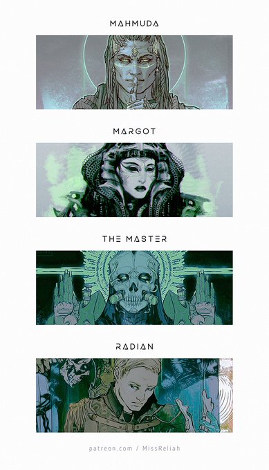I made a poll for my patrons to choose the 𝘙𝘢𝘴𝘦𝘵𝘢𝘶 character they would like to learn more about next. 💀🖤 And I thought they looked cute together, so I'm sharing. 
