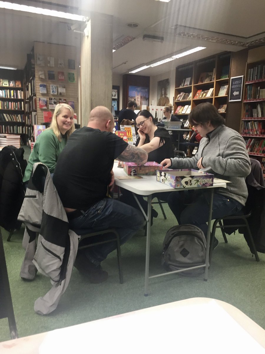 5asideCHESS's tweet photo. Thanks to Karl and Charlotte, 5asideCHESS joined @heffersbookshop for their games night yesterday. Great to introduce people to 5asideCHESS and to play some other games too. #your1stmoveishello #heffers #gamenight #5asidechess https://t.co/zS9IoILbpG