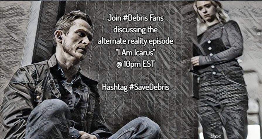 SaveDebris's tweet image. Yes, we are still watching our #Debris recordings or tapping into our memories! Join us! Help us ask streaming platforms to pick it up so we can ALL watch! Help us find out who has the DVD rights! @nbc @JHWYMAN Join us tonight! #SaveDebris