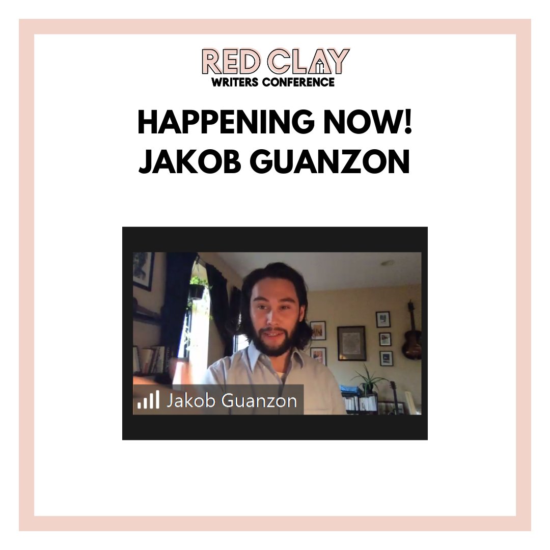 gawriters's tweet photo. ✨ Happening Now: Writing as Architecture with Jakob Guanzon ✨ #redclay2021 #transformyourwriting https://t.co/7l9IRxXslV