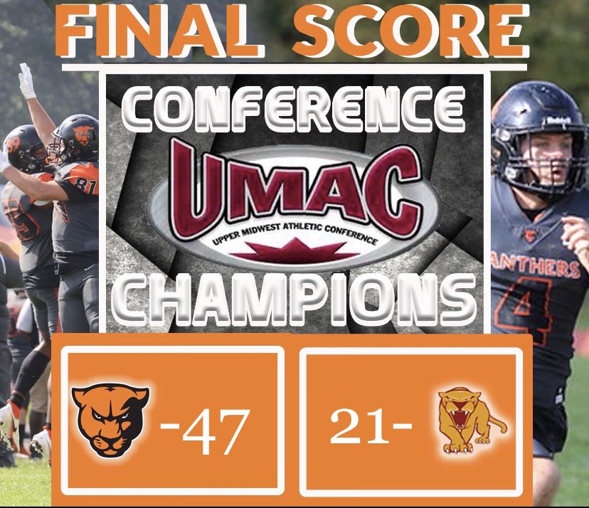2021 UMAC CHAMPIONS🏈🏆!!!!

#GUPanthersFootball #EMAP #Champions4Christ