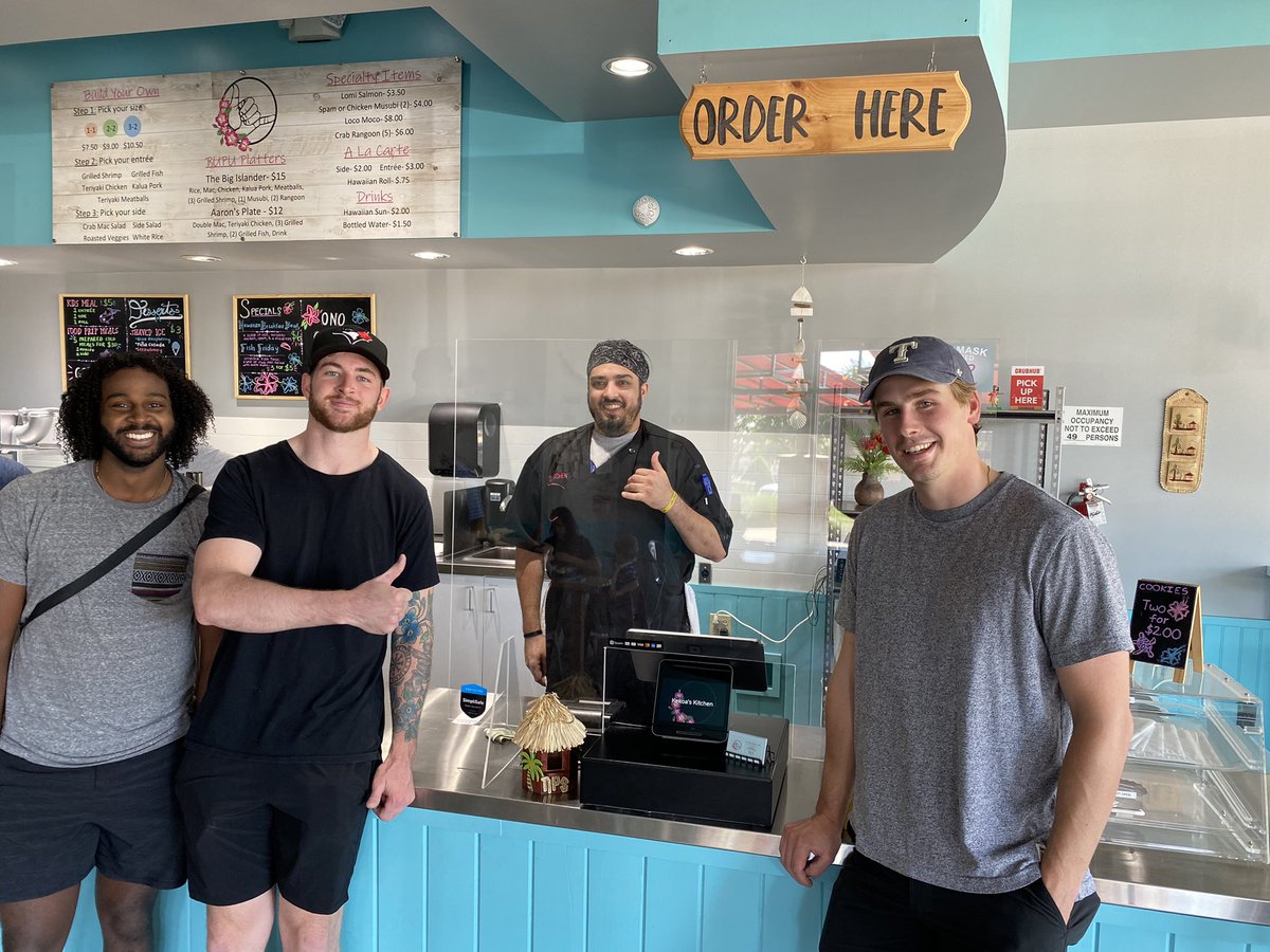 AllenAmericans's tweet photo. No better supporter of the @AllenAmericans than Chef Kekoa at @KekoasKitchen here in the Village at Allen!

Check them out for a Pregame Meal sometime &amp; participate in their #DonateAPlate Program where you can by a US Military Vet a plate lunch! 

#AMERICANSTrainingTable https://t.co/hBUkaCtPfV