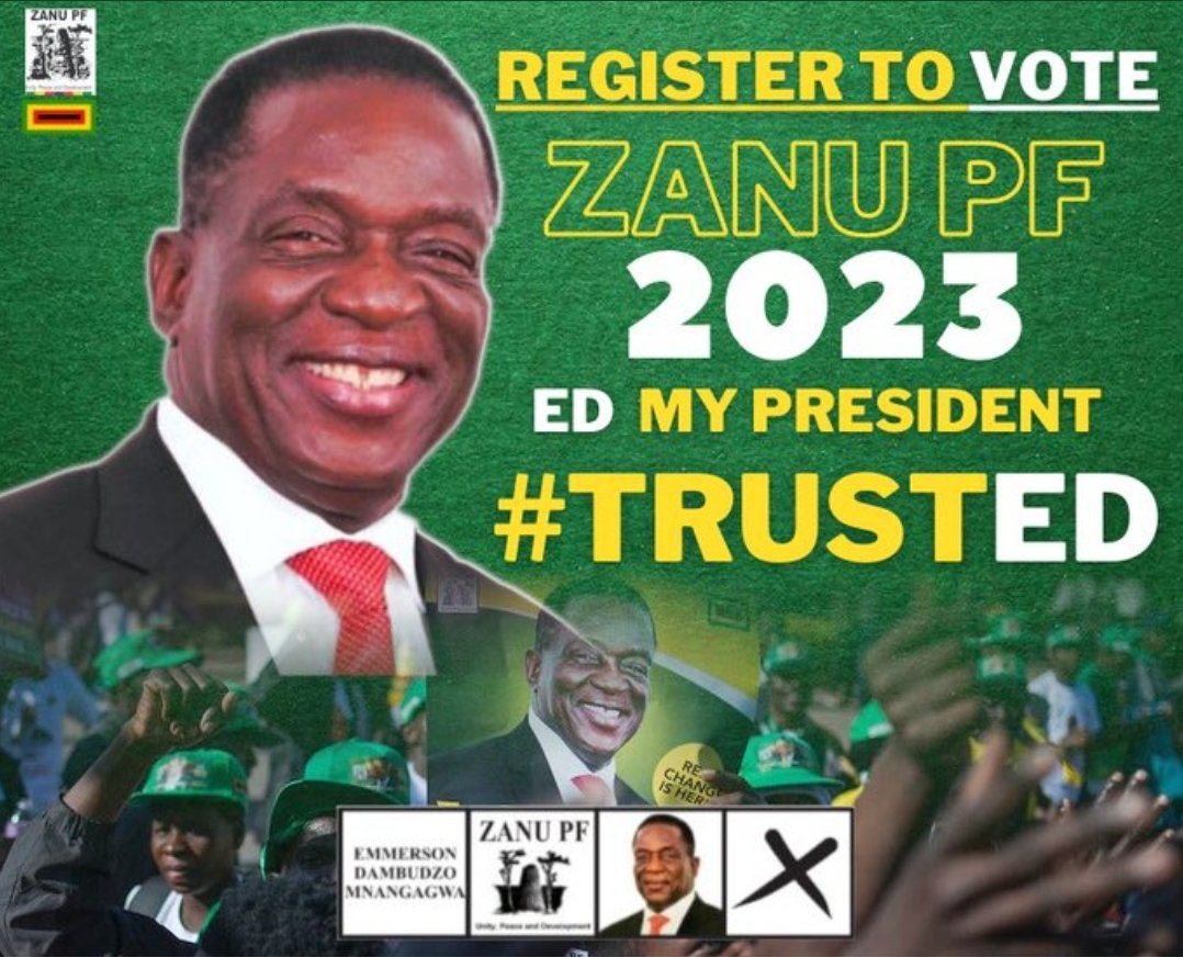 Register to vote for ZANU PF.