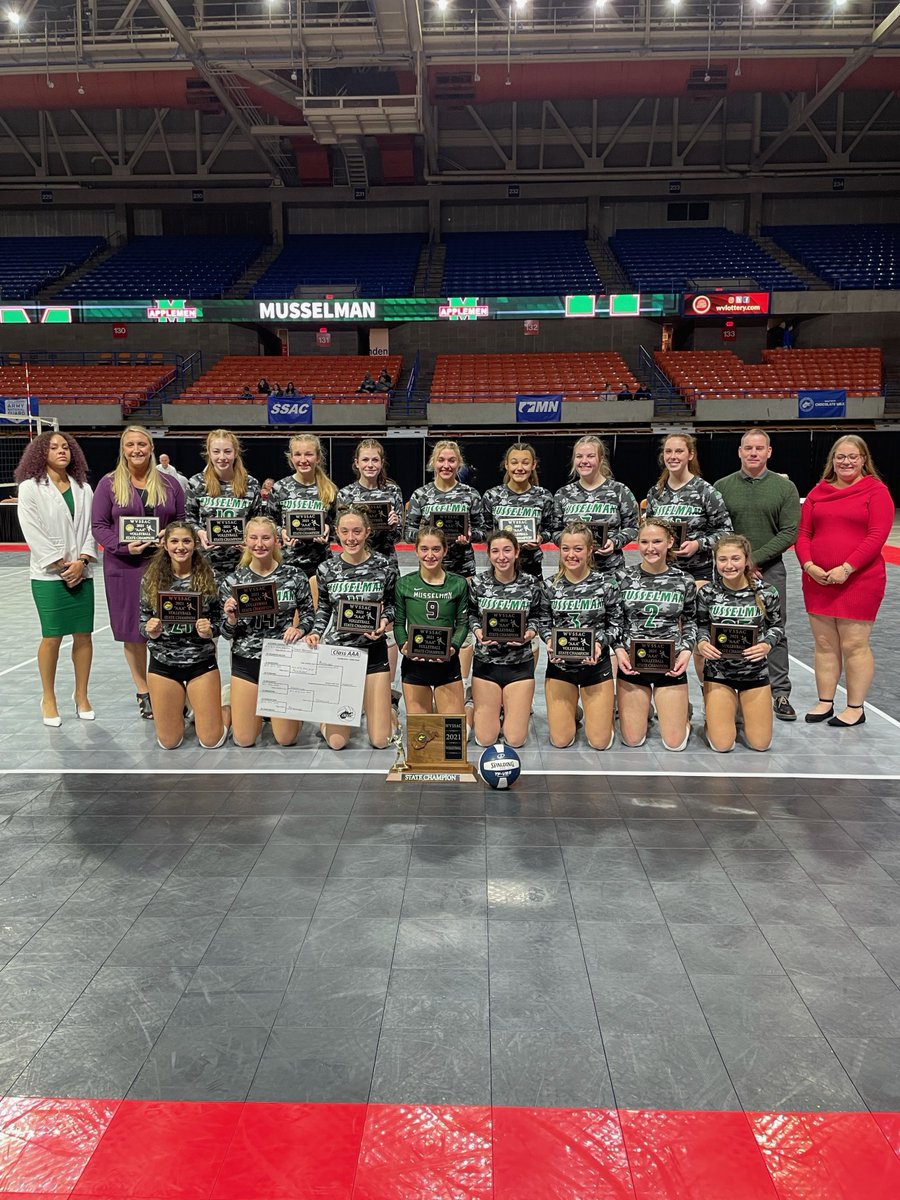 Congratulations to the 2021 WVSSAC Class AAA State Volleyball Runner Up, Hedgesville High School and to the 2021 Class AAA State Volleyball Champion, Musselman High School.

Congratulations to all!