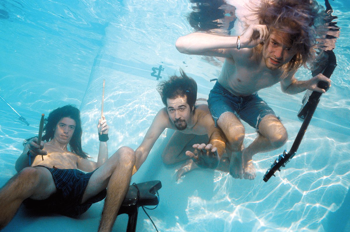 Nirvana's tweet photo. The pool @butchvig #Nevermind30 #TimsTwitterListeningParty https://t.co/7sHAUwCe3f
