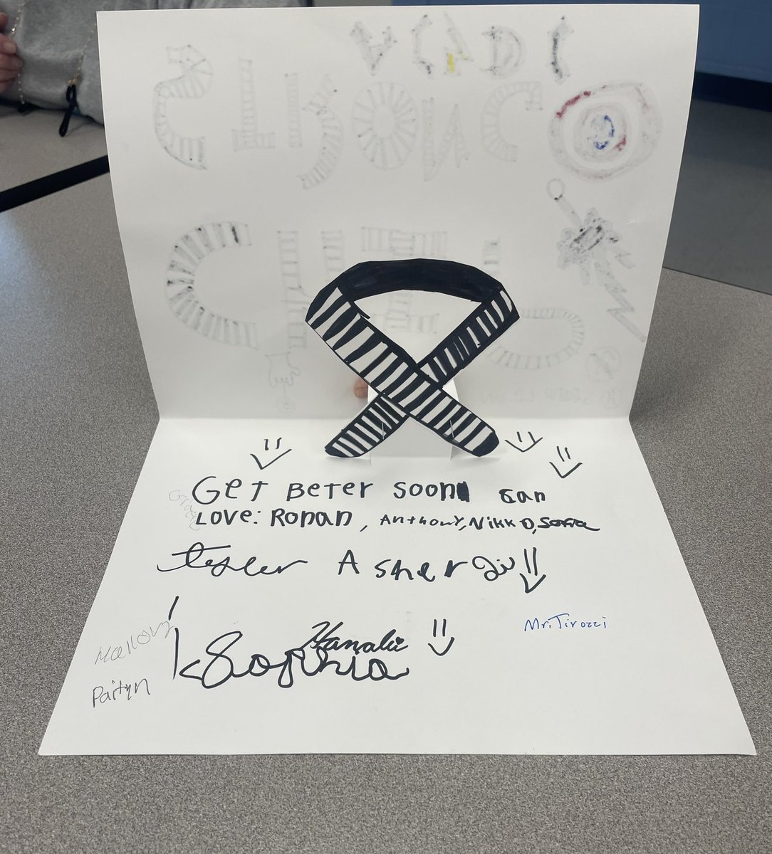 dadto3daughters's tweet photo. 5th grade students at Judson Elementary School have been making posters for Neuroendocrine cancer awareness month #neuroendocrinecancer https://t.co/NSehj1HybW