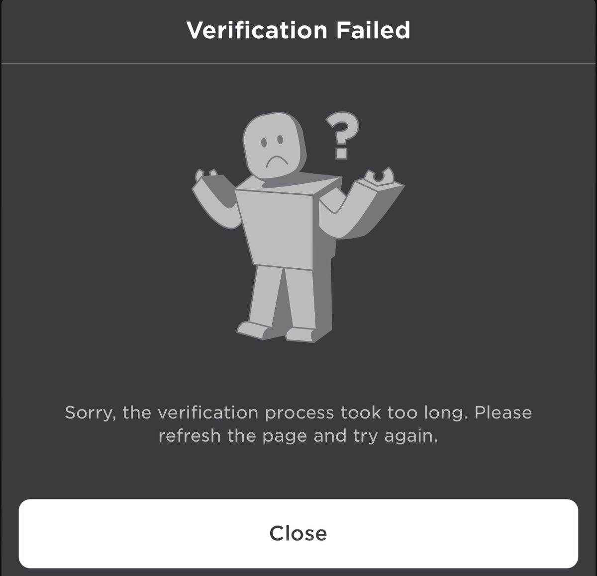 xavfluffydragon's tweet image. @Roblox @Veriff could yall fix your verification yet

been waiting hours and it keeps timing out on roblox and veriffs side just looks like its looping #robloxvoicechat #robloxageverification