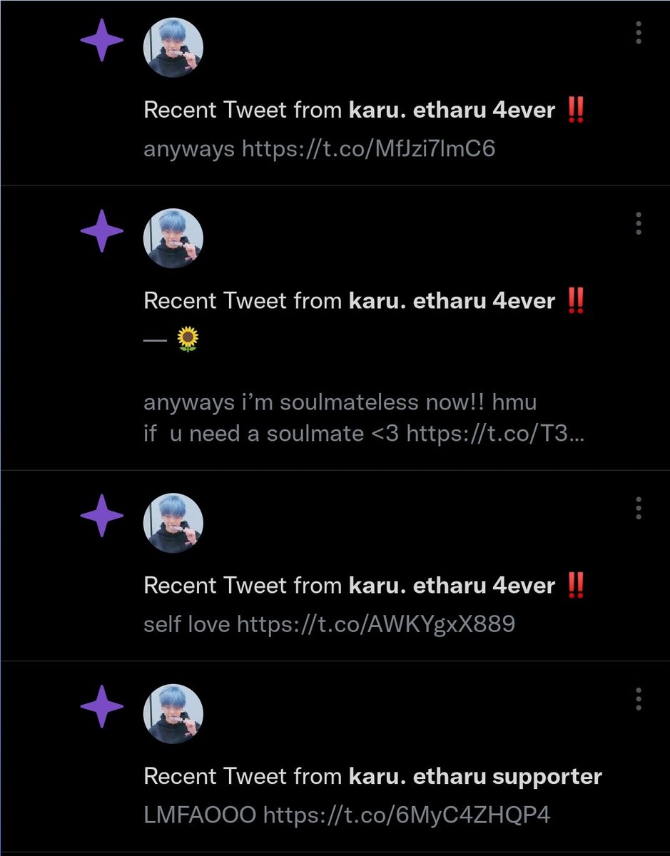 Literally all my notifs 😭