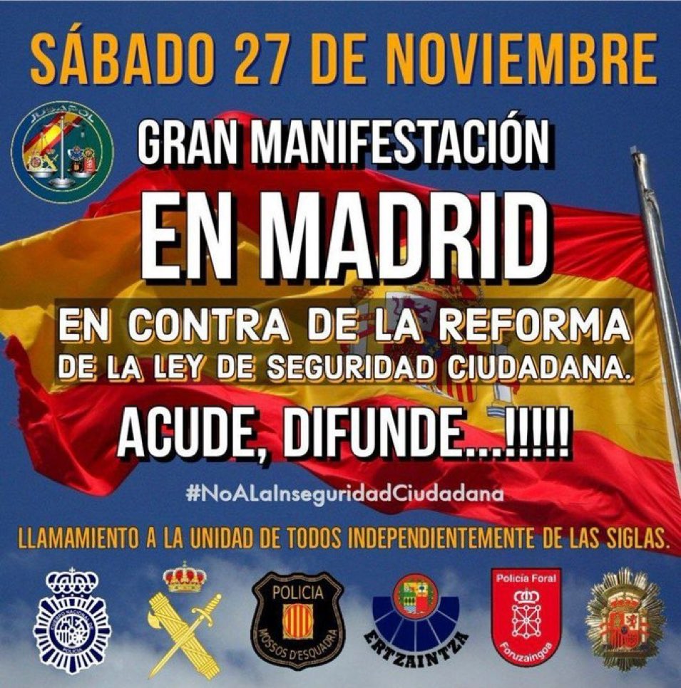 JOSEMANUELSOTO1's tweet image. Todo mi apoyo, acude, difunde, @jusapol @policia @guardiacivil