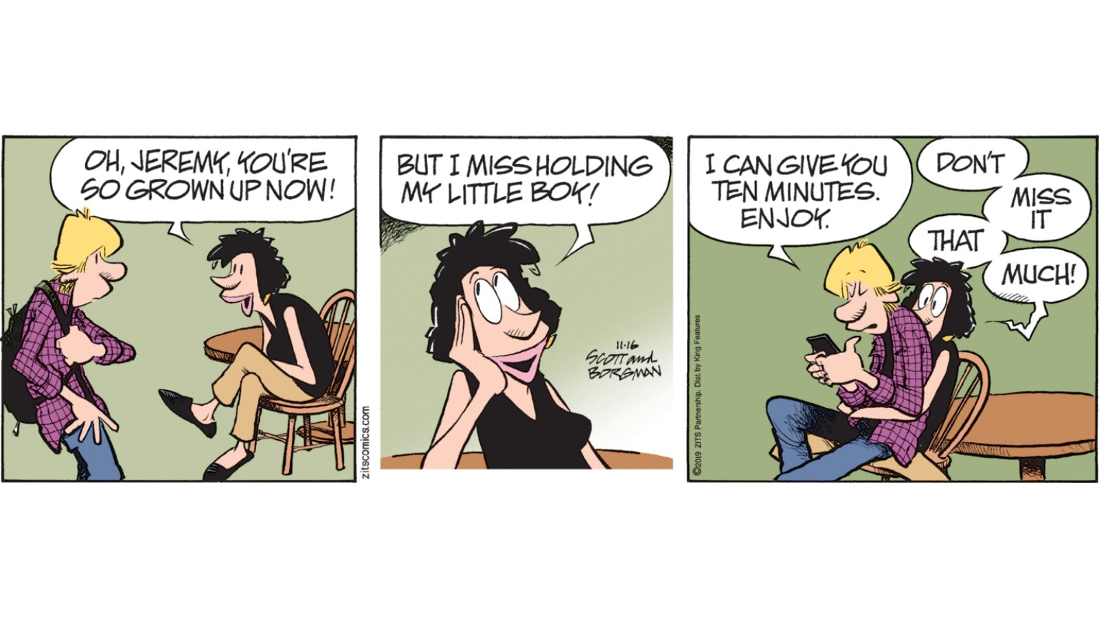 Comics Kingdom on X: They grow up so fast, don't they 😭 🎨: ZITS by Jerry  Scott & Jim Borgman Find more of your favorite daily comics and cartoonists  online at t.coEF9bmsJKUf #