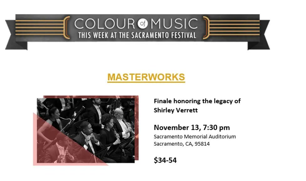 BuildBlack10's tweet photo. 2021 Colour of Music Festival Saturday, November 13, 2021 at 7:30PM. Tickets can be purchased at https://t.co/oSK9v7JohX 

The Guild Theater 
2828 35th Street 
Sacramento, CA 95817 https://t.co/C0Ld4zH8Jf