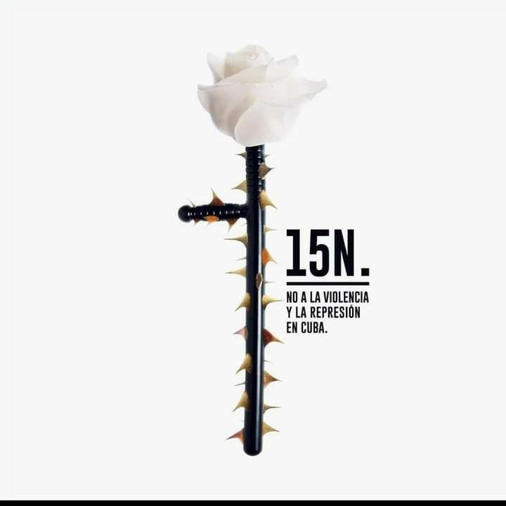 Vamos cubanos por nuestro futuro, por no más represión #15NCuba